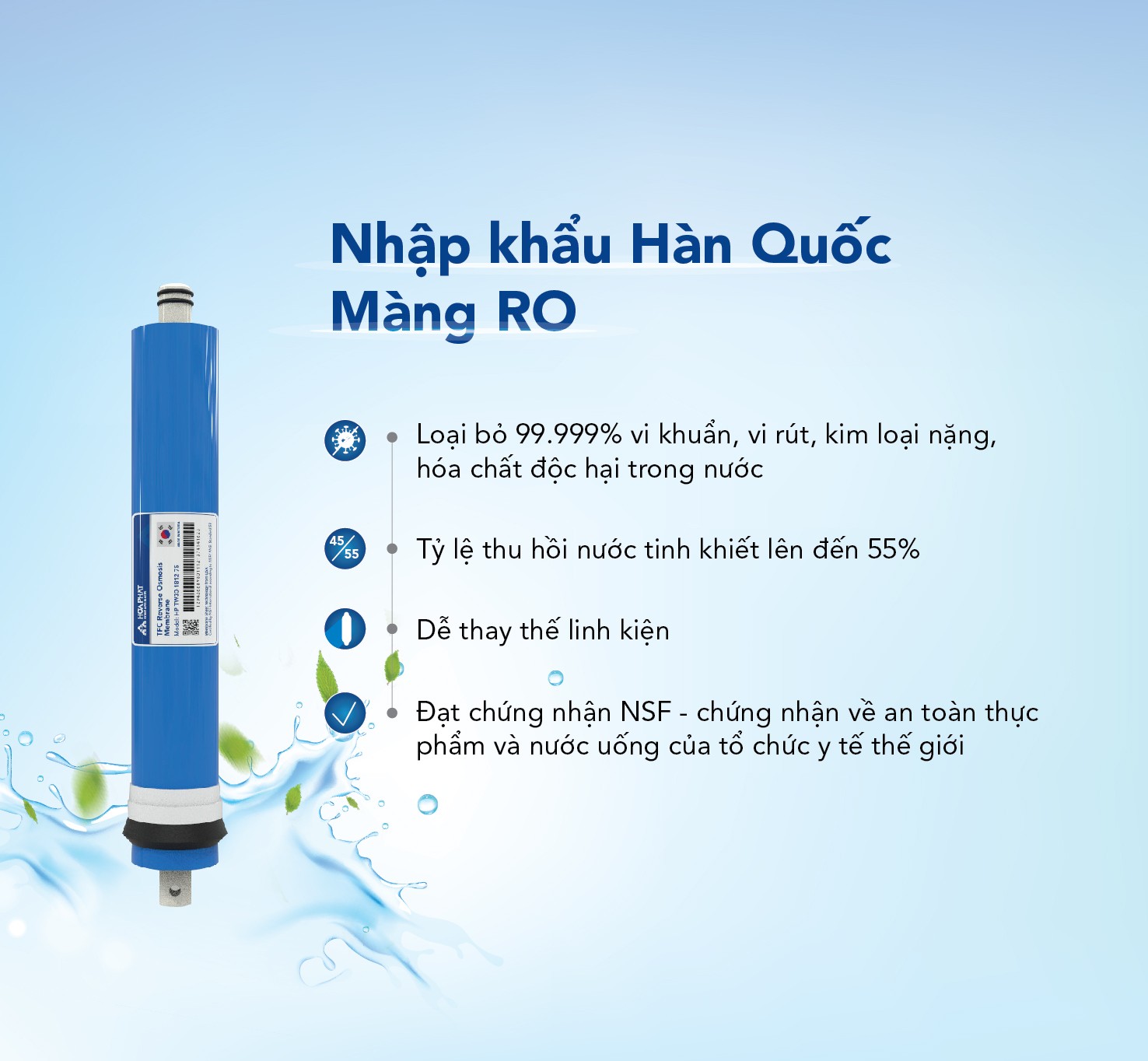 Máy lọc nước RO tủ đứng Hòa Phát HWR1A1022/HWR1B1022 - hình ảnh sản phẩm chi tiết