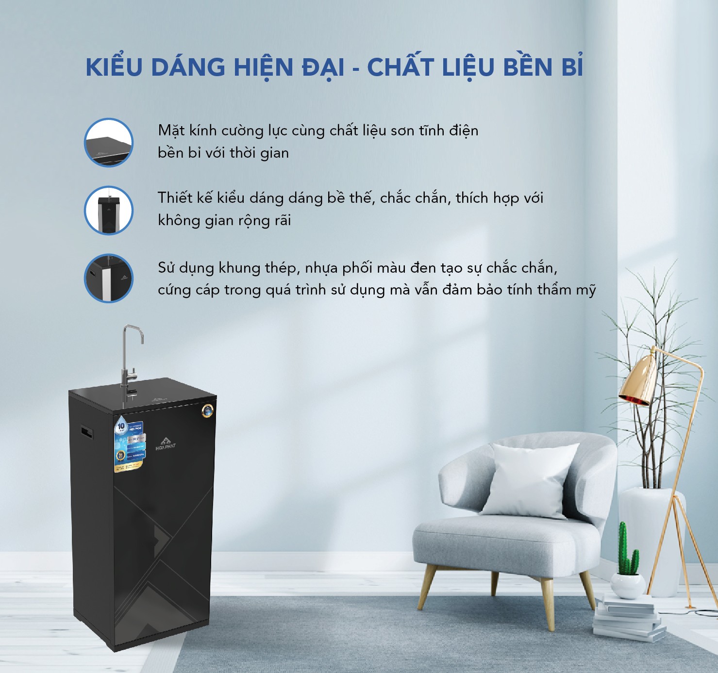 Máy lọc nước RO tủ đứng Hòa Phát HWR1A1022/HWR1B1022 - hình ảnh sản phẩm chi tiết